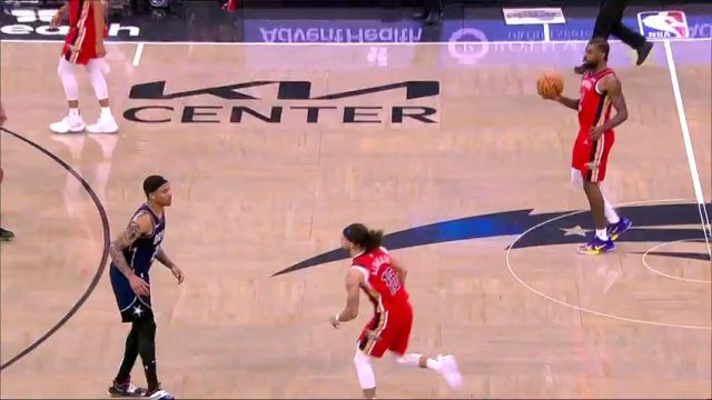 【2024年03月22日】NBA常规赛：鹈鹕vs魔术第4节英文原声录像回放