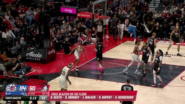 【2024年03月23日 快船vs开拓者集锦】亨德森vs快船集锦 24分10助高效发挥不负球队期待