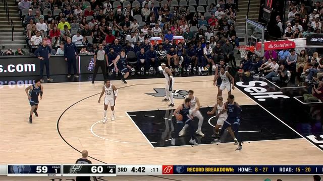 【2024年03月23日 灰熊vs马刺集锦】还得靠我自己 阿尔达马翻身小勾手展现得分手段