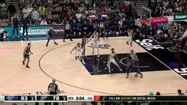 【2024年03月23日】灰熊vs马刺第4节英文原声录像回放