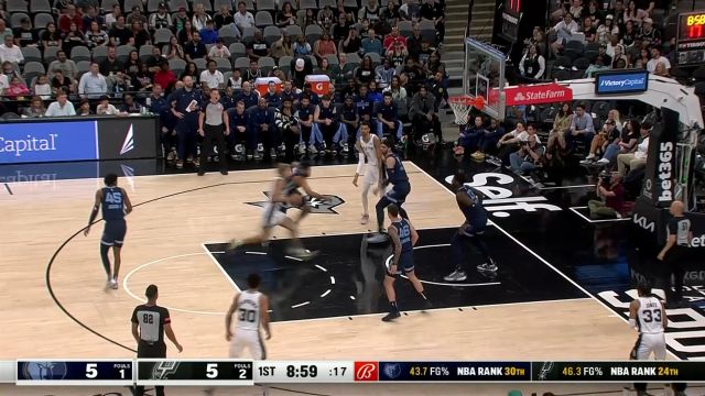 【2024年03月23日 灰熊vs马刺集锦】年轻无极限 文班连线索汉空切内线暴力起飞肆虐篮筐