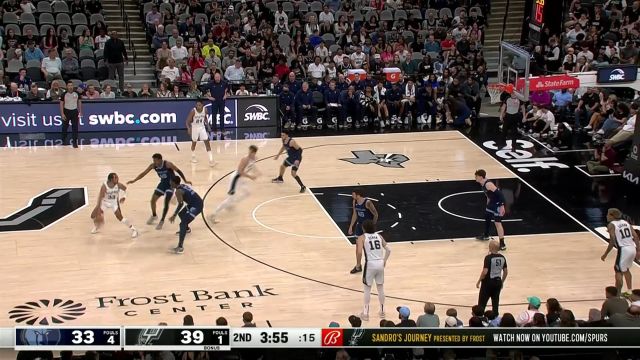 【2024年03月23日 灰熊vs马刺集锦】一招鲜吃遍天 瓦塞尔翻身后仰跳投将难度拉满