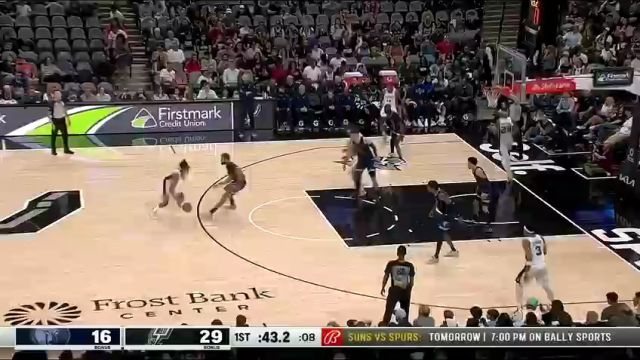 【2024年03月23日】灰熊vs马刺第1节英文原声录像回放