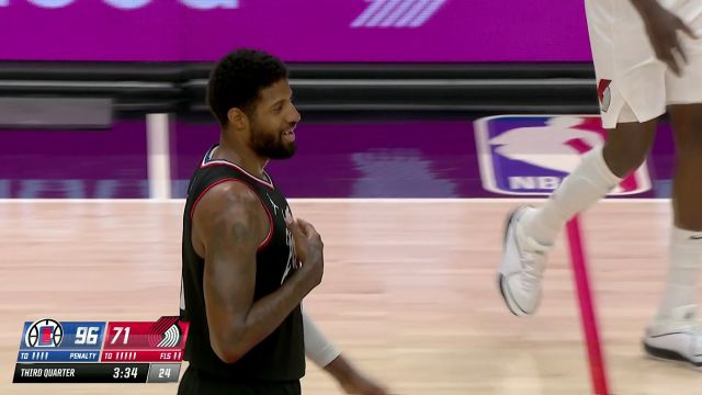 【2024年03月23日 快船vs开拓者集锦】快船125-117开拓者 卡椒合砍53分哈登取两双快船客场力擒开拓者取三连胜