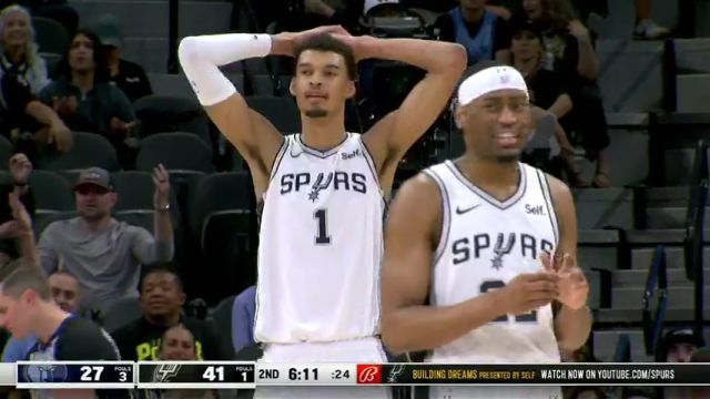 【2024年03月23日】灰熊vs马刺第2节中文解说录像回放