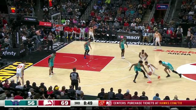 【2024年03月24日 黄蜂vs老鹰集锦】防守形同虚设！卡佩拉翻身越岭滑翔暴扣势大力沉