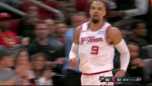 【2024年03月24日 爵士vs火箭集锦】丰田中心掀起三分巨浪！火箭全场命中27记三分球追平队史纪录