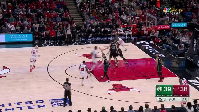 【2024年03月24日 凯尔特人vs公牛集锦】一招鲜吃遍天 德罗赞无解中投错位单打几乎是手拿把攥