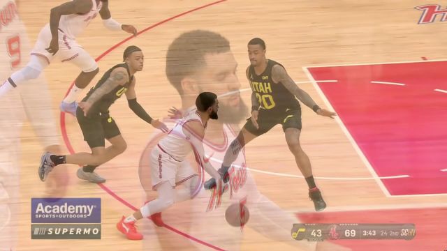 【2024年03月24日 爵士vs火箭集锦】一个眼神你就懂！范弗利特低手横传助攻杰夫-格林飞身上篮