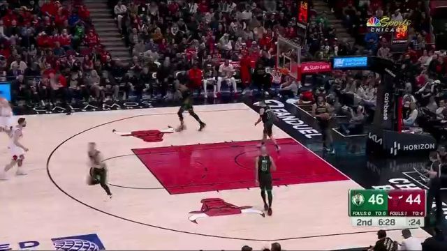 【2024年03月24日】凯尔特人vs公牛第2节英文原声录像回放