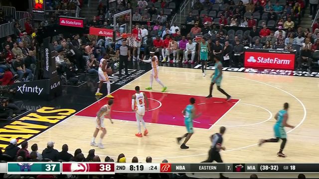 【2024年03月24日 黄蜂vs老鹰集锦】层层深入逐个击破！格威人缝炮弹直传助攻理查兹暴扣炸筐