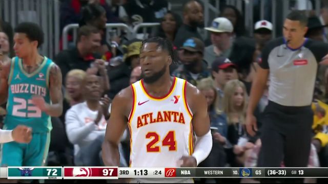 【2024年03月24日 黄蜂vs老鹰集锦】空配连线美如画！福里斯特联手费尔南多暴扣炸筐碾压禁区