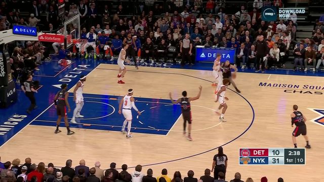 【2024年03月26日 活塞vs尼克斯集锦】还是得看我！ 富尼耶弧顶迎着防守命中三分