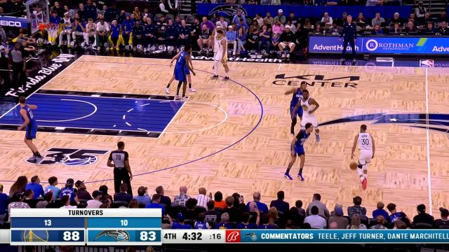 【2024年03月28日 勇士vs魔术集锦】双方都是久旱逢甘露 汤普森班凯罗对飙三分