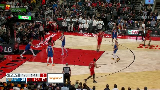 【2024年03月28日 尼克斯vs猛龙集锦】奥利尼克出其不意送妙传 里博蒂接球上篮一气呵成