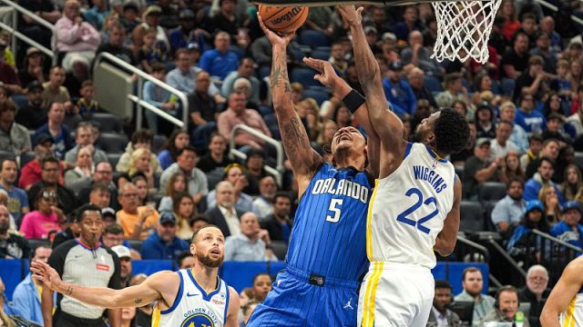 【2024年03月28日 勇士vs魔术集锦】勇士vs魔术五佳球 班凯罗强硬2+1库里致命三分一锤定音