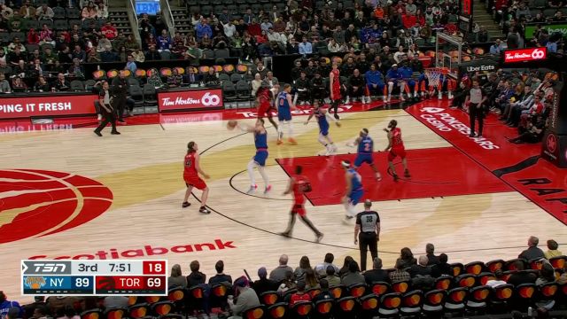 【2024年03月28日 尼克斯vs猛龙集锦】你的失误就是我的大礼 哈滕抢断推反击布伦森底角三分穿云箭