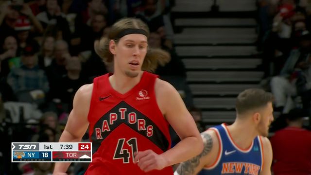 【2024年03月28日 尼克斯vs猛龙集锦】一言不合就起飞 哈尔滕施泰因接球起飞暴扣得手