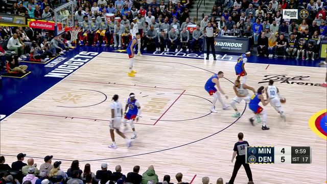 【2024年03月30日 森林狼vs掘金集锦】在约老师头上暴扣 戈贝尔高空作业飞天扣篮肆虐篮筐