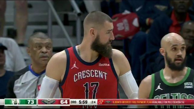 【2024年03月31日】凯尔特人vs鹈鹕第3节英文原声录像回放