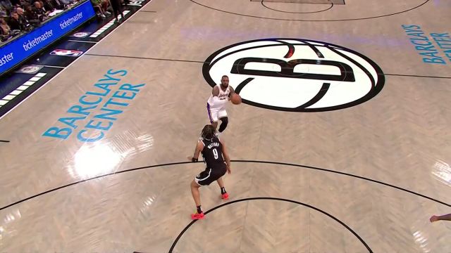 【2024年04月01日 湖人vs篮网集锦】詹姆斯vs篮网集锦 全场40+7三分10中9平生涯记录