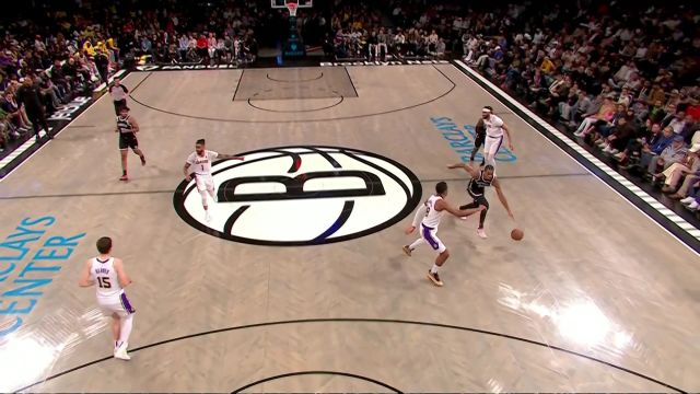 【2024年04月01日 湖人vs篮网集锦】一己之力扛起球队 克拉克斯顿连续冲击湖人禁区得手