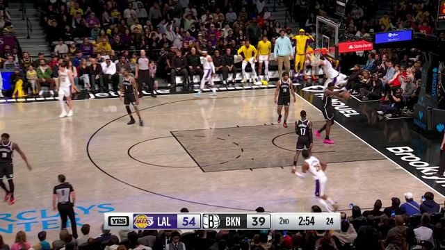 【2024年04月01日 湖人vs篮网集锦】戴维斯vs篮网集锦 全场24+14高效进攻助球队取胜