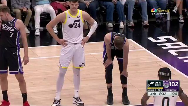 【2024年04月01日】NBA常规赛：爵士vs国王第4节英文原声录像回放