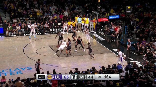 【2024年04月01日 湖人vs篮网集锦】湖人116-104篮网 湖人轻取篮网詹姆斯三分10中9平生涯纪录