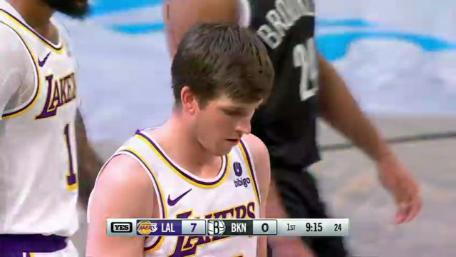 【2024年04月01日】NBA常规赛：湖人vs篮网第1节英文原声录像回放