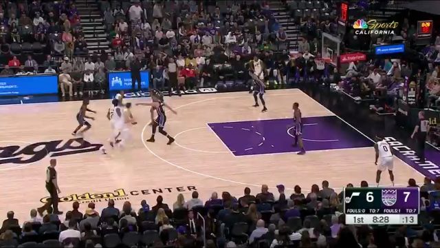 【2024年04月01日】NBA常规赛：爵士vs国王第1节英文原声录像回放