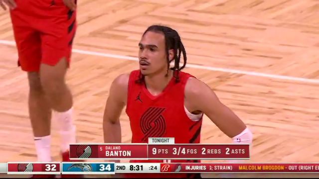 【2024年04月02日】开拓者vs魔术第2节英文原声录像回放