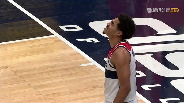 【2024年04月03日 雄鹿vs奇才集锦】十分痛苦！普尔脚下打滑重摔 还把贝弗利撞伤了