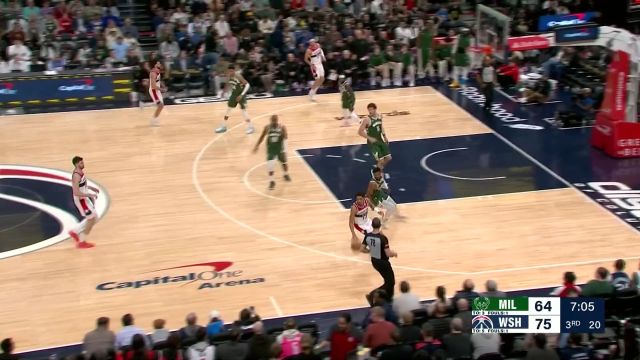 【2024年04月03日 雄鹿vs奇才集锦】杀人还要诛心！普尔无视防守强投命中还有加罚