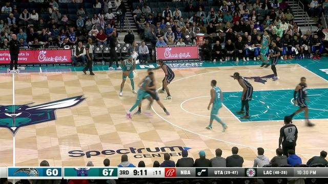 【2024年04月06日】NBA常规赛：魔术vs黄蜂第3节中文解说录像回放