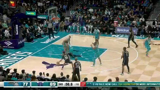 【2024年04月06日】NBA常规赛：魔术vs黄蜂第3节中文解说录像回放