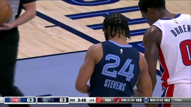 【2024年04月06日】活塞vs灰熊第3节中文解说录像回放