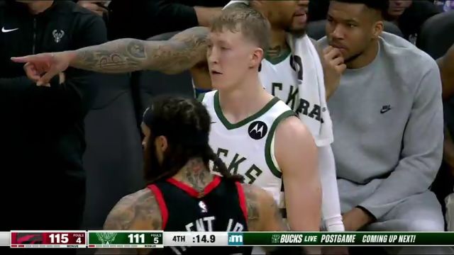 【2024年04月06日】NBA常规赛：猛龙vs雄鹿第4节英文原声录像回放