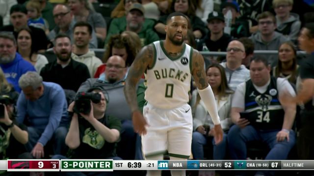 【2024年04月06日 猛龙vs雄鹿集锦】内线的一堵墙 大洛大秀封盖能力连续拒绝巴雷特多次进攻