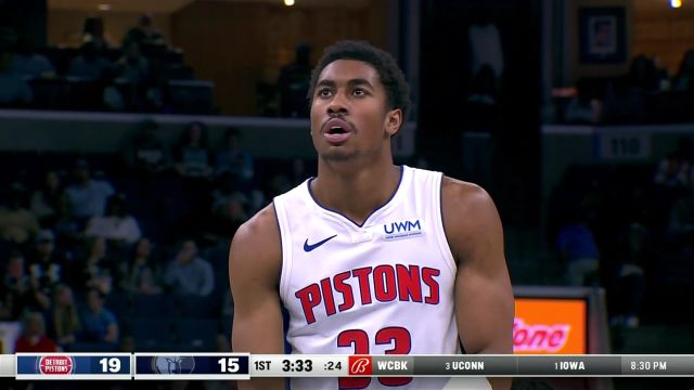 【2024年04月06日 活塞vs灰熊集锦】扛起进攻大旗 艾维首节爆发三分神准爆砍12分