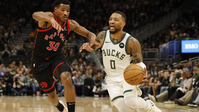 【2024年04月06日 猛龙vs雄鹿集锦】猛龙117-111雄鹿 猛龙3人得分20+击败雄鹿终结15连败