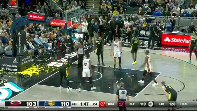 【2024年04月08日】NBA常规赛：热火vs步行者第4节英文原声录像回放