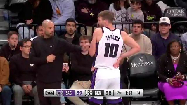 【2024年04月08日】NBA常规赛：国王vs篮网第2节中文解说录像回放