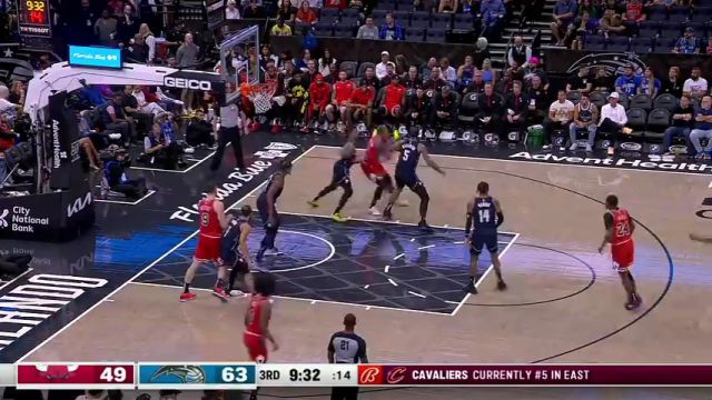 【2024年04月08日】NBA常规赛：公牛vs魔术第3节中文解说录像回放