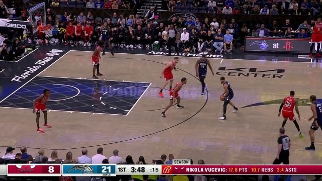 【2024年04月08日 公牛vs魔术集锦】没别的就是会飞 萨格斯连线温德尔卡特空接暴扣