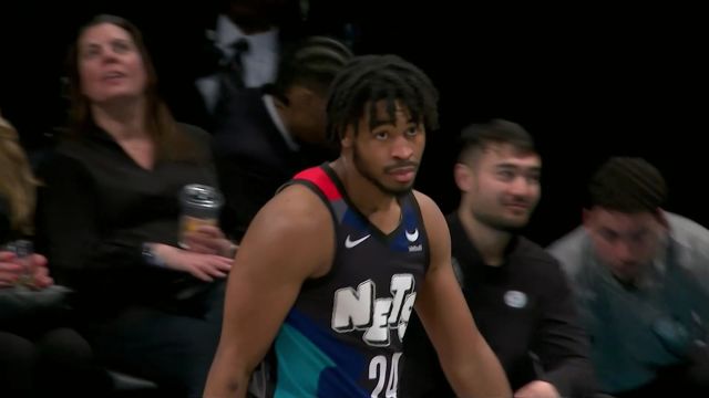 【2024年04月08日 国王vs篮网集锦】防守不来不想投 托马斯怼着琼斯命中神仙2+1