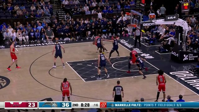 【2024年04月08日 公牛vs魔术集锦】一手好活稳准狠 德罗赞干拔中投打成2+1