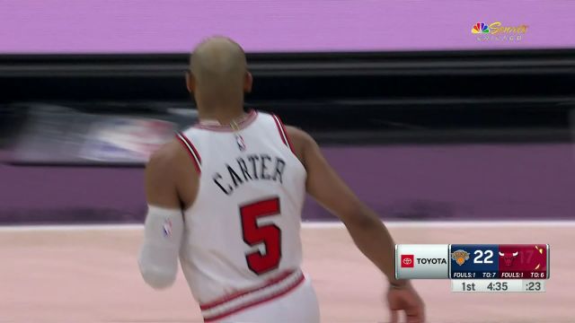 【2024年04月10日 尼克斯vs公牛集锦】持续对飙的状态！布伦森三分手起刀落杰文-卡特以牙还牙