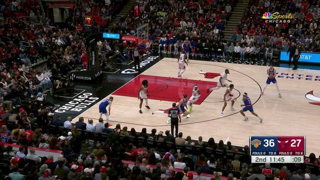 【2024年04月10日 尼克斯vs公牛集锦】3打0都能是这样的结果？德拉蒙德与克雷格抢夺扣篮结果扣飞