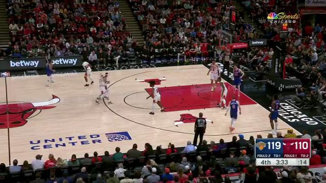 【2024年04月10日】尼克斯vs公牛第4节英文原声录像回放